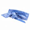 Dámský široký pásek z umělé kůže modrý