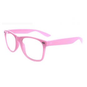 Nedioptrické brýle wayfarer růžové