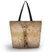 Huado nákupní a plážová taška - Barevná žirafa