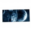 HUADO podložka na stůl 90 cm x 40 cm Vlk a měsíc