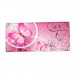 HUADO podložka na stůl 90 cm x 40 cm  Motýlek růžový