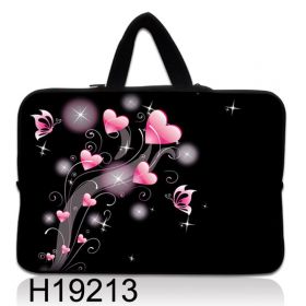 Huado dámská taška pro notebook 10.2" Růžové srdíčka