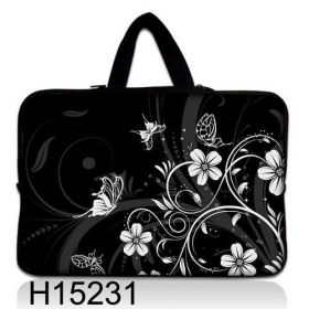Huado dámská taška pro notebook 14.4" Květiny a motýlci