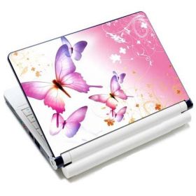 Huado fólie na notebook 12"-15,6" Růžový motýlci