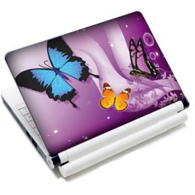 Huado fólie na notebook 12"-15,6" Motýlci ve fialové