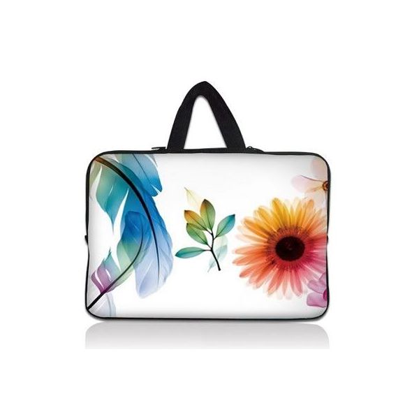 Huado dámská taška pro notebook 12.1" Pírko a květiny Huado N12-3388