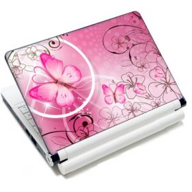 Huado fólie na notebook 12"-15,6" Motýlek růžový