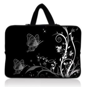 Huado dámská taška pro notebook 12.1" Černobílý motýlci