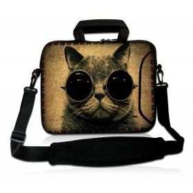 Huado dámská brašna pro notebook 15.6" Kočka s brýlemi