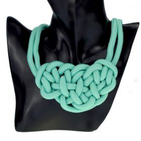 Bavlněný náhrdelník Shourouk zelený