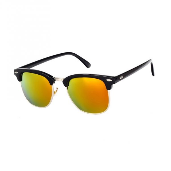 Sluneční polarizační brýle wayfarer Gentleman Zlaté zrcadlové Wayfarer style FCC0832C2