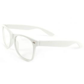 Nedioptrické brýle wayfarer bíle