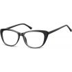 Dámské brýle bez dioptrii Kočičí oči- černé