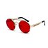 Retro kulaté kovové sluneční brýle Spring Červené