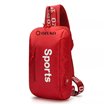 Ozuko sportovní batoh přes rameno s USB Sports Červený