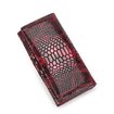 Contacts® dámská kožená peněženka Červená vzor Hadí kůže