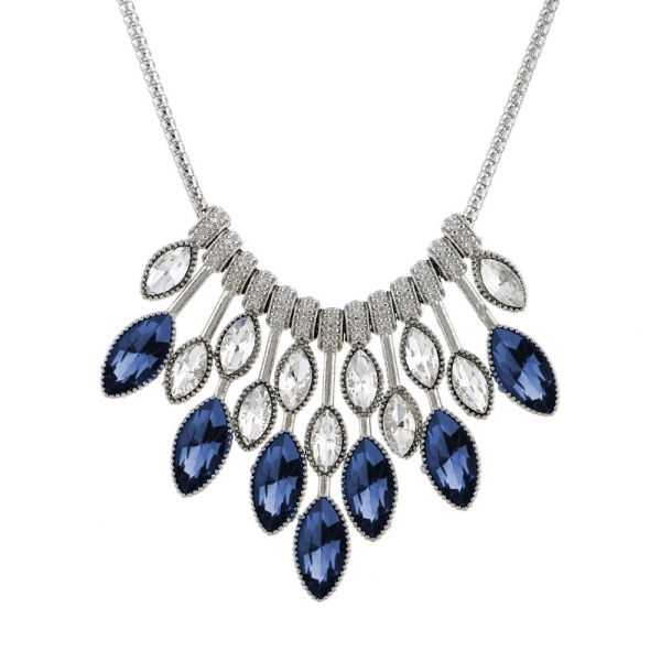 Elegantní choker náhrdelník Night Drops Modrý Lodestar TRS1574